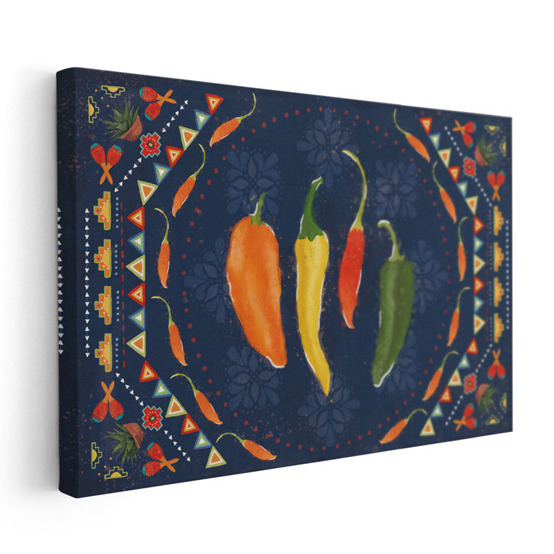 Tex Mex Fiesta I - reproduction d'art sur toile, H 20 po x l 30 po