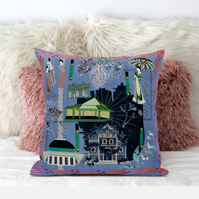 Polyester Throw Square Pillow Cover & Insert