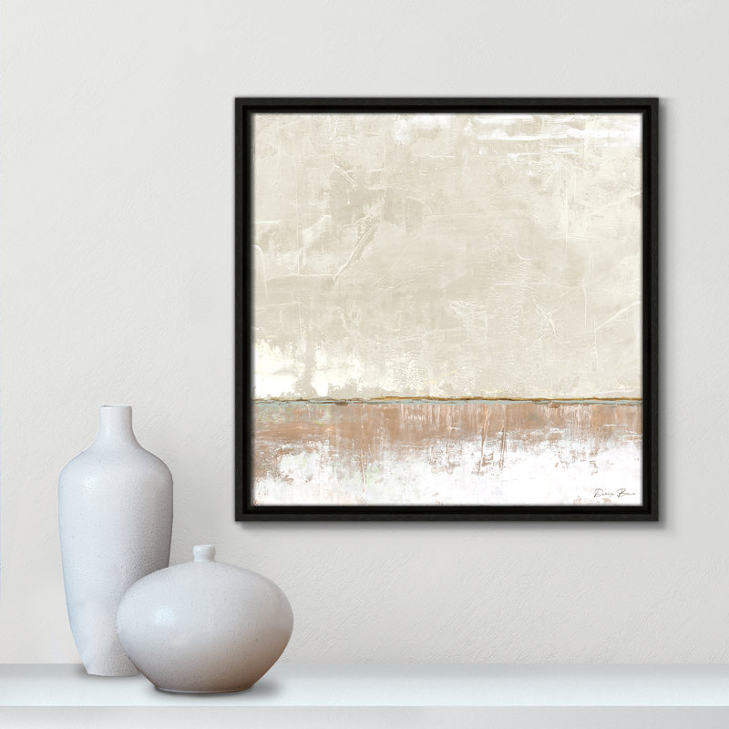 Delevan Better Days 2 - reproduction sur toile avec cadre flottant, H 17,5 po x l 17,5 po, Espresso