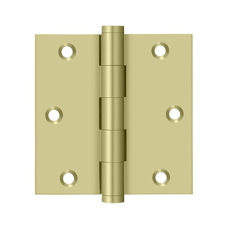 102'' x 102'' Butt Bearing Hinge, Unlacruered Brass