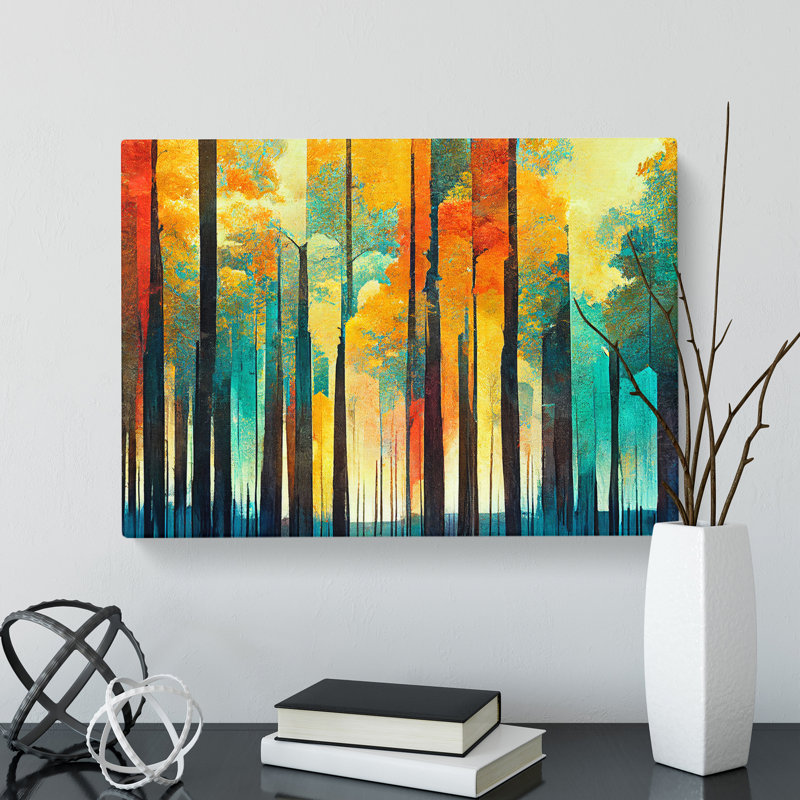 Captivating Abstract Forest Vol.6 - Wrapped Canvas, 50cm H x 76cm W x 3cm D