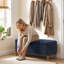 Polyester Upholstered Storage Bench-360598654