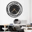 Grande horloge murale en métal Sunburst Sculpture murale Suspensions silencieuses Home Decor Living-98916927-98916930