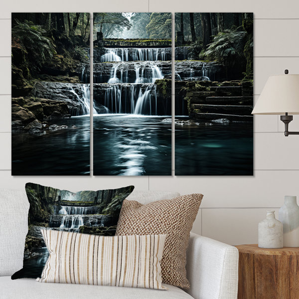 Millwood Pines " Waterfall Eternal Cascade I " 3 - Pieces on Canvas ...