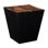 Trapezoid Solid Wood Block End Table