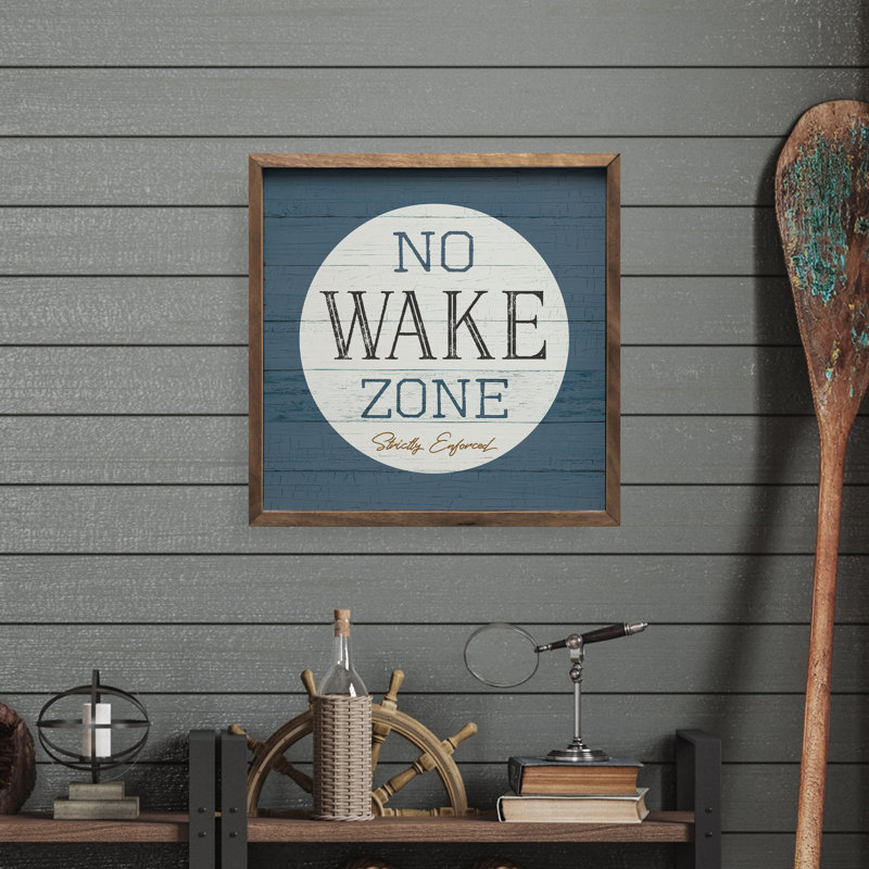 No Wake Zone, H 24 po x l 24 po