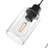 3 - Light Linear Chandelier Black Finish Kitchen Pendant Lighting