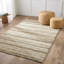 Hatha Striped Area Rug in Cream-422408694