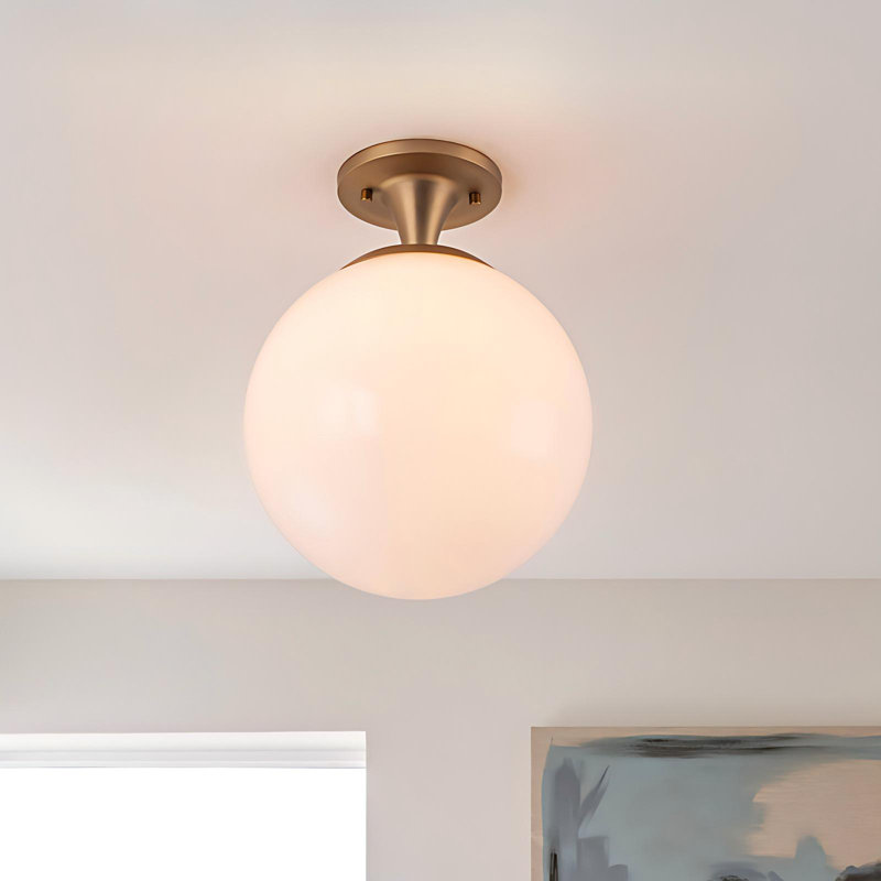 Plafonnier semi-encastré 1 lumière Mid-Century