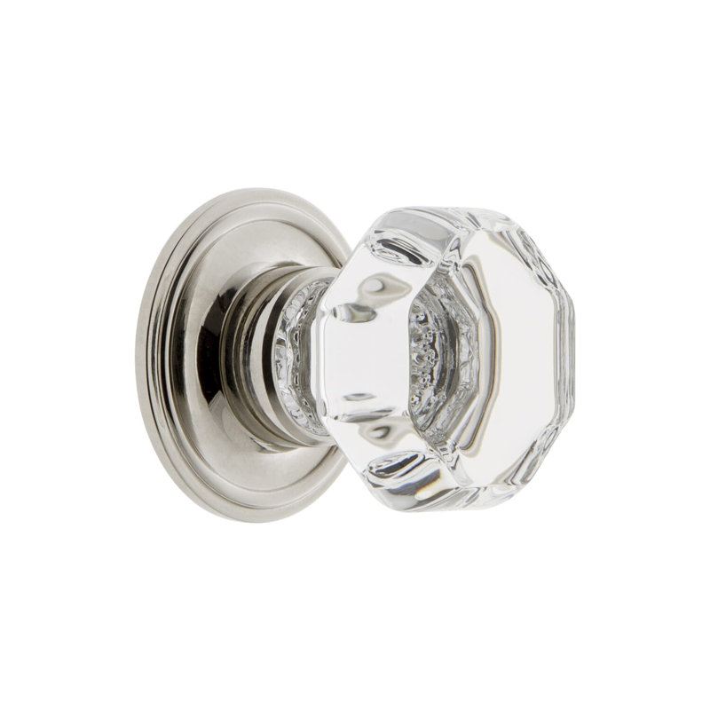 Poignée géométrique 1 3/8 po Chambord, Nickel poli