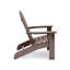 Siège de jardin brun. Ergonomique pour la beauté extérieure. Weather avec chaise en bois d'œuvre inoxydable - Patio et forme unique de dossier en éventail,