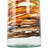 Donsha Recycled Glass Abstract Decorative Clear Vase with Swirled Colored Glass Bands-566583378-566583376