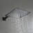 10" Brass Rainfall Square Shower System with 4 Sprayer Jets and Embedded-Box Valve-61436606