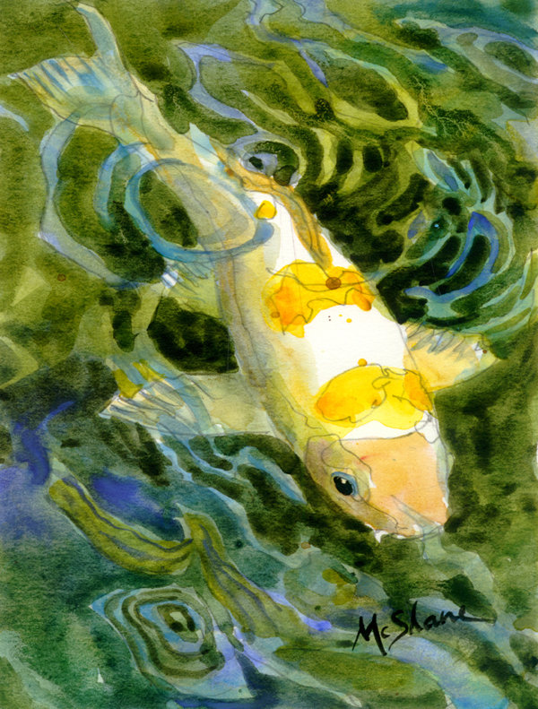 Poisson - Koi Recto-verso Jardin Flag