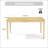 Farmhouse Style Solid Wood Dining Table