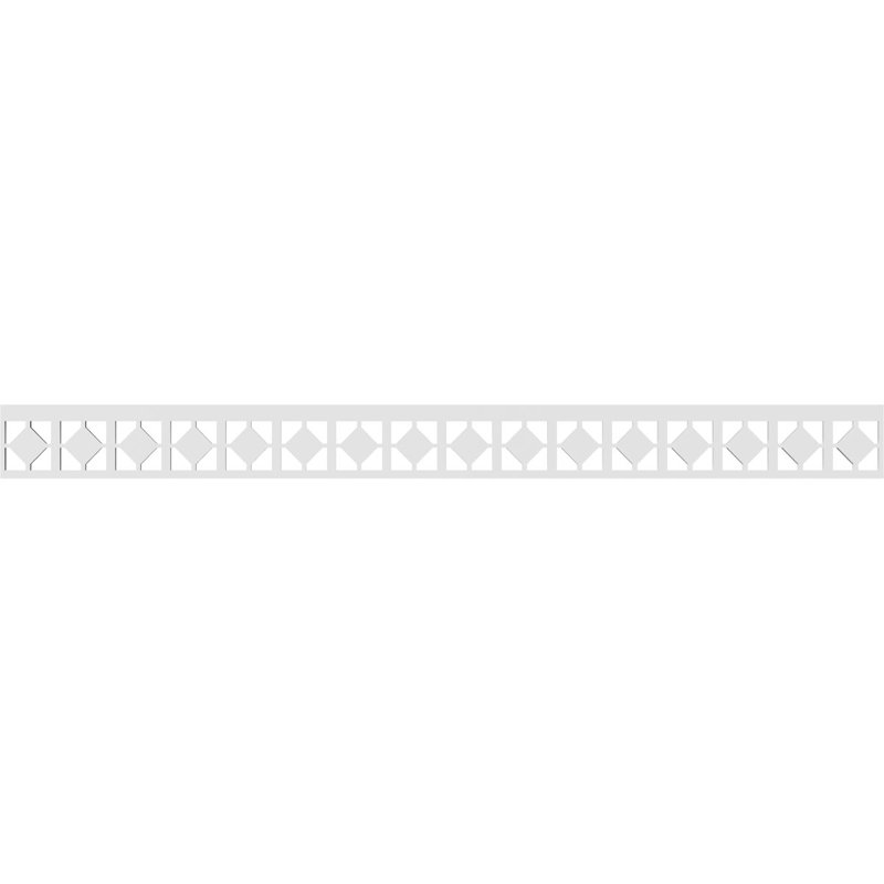 Garniture de sol en PVC de qualité architecturale H 4 po x P 5/8 po x L 48 po Glenburn, H 4 po x L 48 po x P 0,63 po