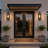 1 - Light 22''H Water Rippled Glass Outdoor Wall Lantern