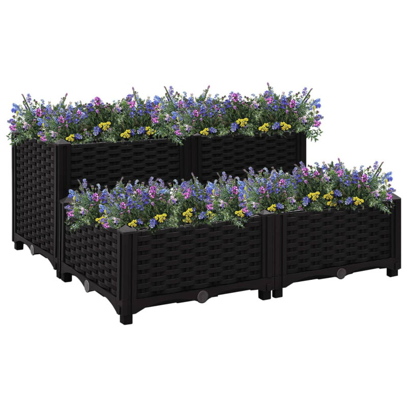 Rulo Raised Garden Bed, Black
