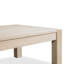 Table basse en bois d'eucalyptus brossé