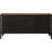 Black Metal Low Profile 3 Drawer Room Storage Bench with Brown Wood Top, 39" x 16" x 19"