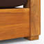 Montford Teak Patio Sofa with Cushions-684620540