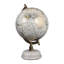 Sculpture en forme de globe décoratif avec base en marbre pour la décoration intérieure - Accent moderne pour le salon, le bureau ou la tablette - 10 po-767759803