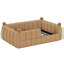 Lit double rembourré pour enfant pleine grandeur avec design Montessori, rails de sécurité complets, cadre de lit pour enfant bas, mobilier de chambre à coucher, naturel-129752843-129752846