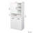 Cabinet With Doors And Shelf, Tilt-Out Laundry Hamper, Freestanding Style, Open Shelve, Adjustable Shelf