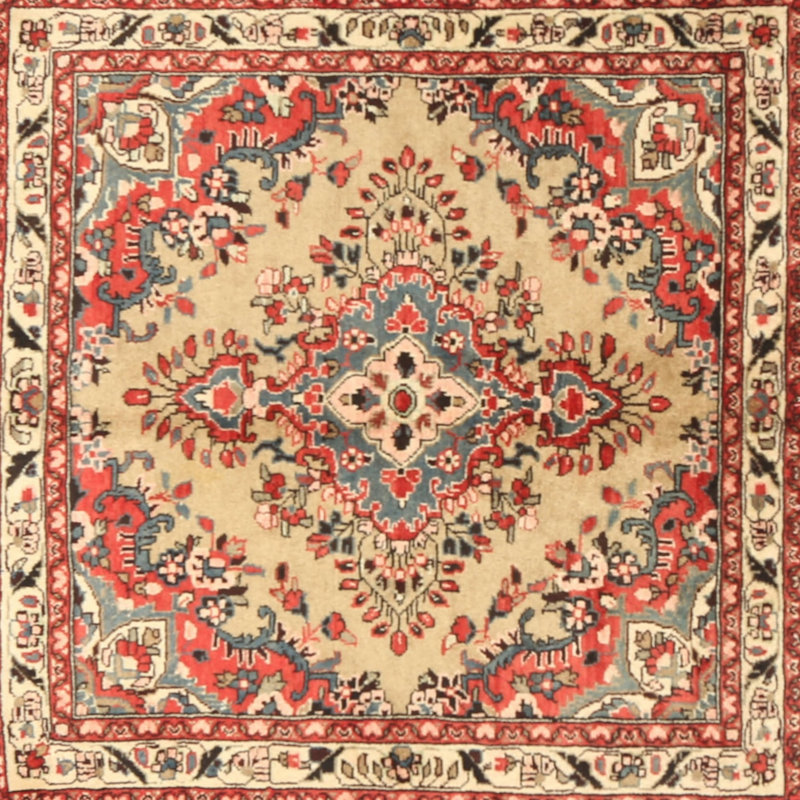 Ableton Oriental Indoor Rug, Square 4'
