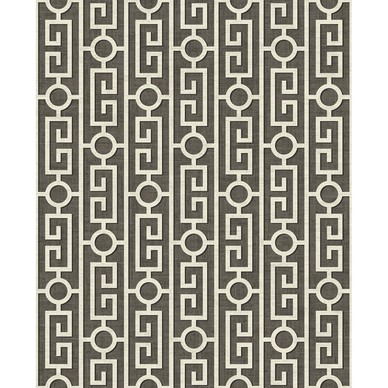 Rouleau de papier peint L 33 pi x l 20,5 po Lyola, Gris anthracite