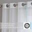 Paire de rideaux semi-transparents avec œillets Carmille-820715102-820715106