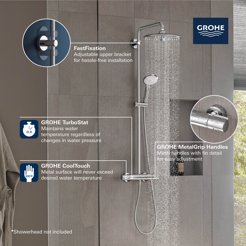 Euphoria Complete Shower System, Starlight Chrome