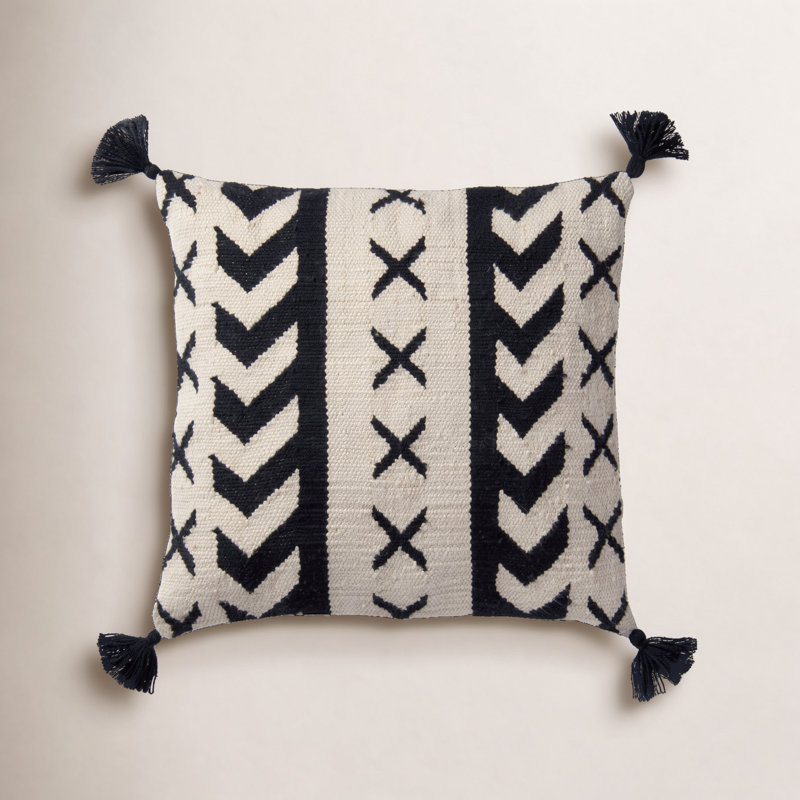 Kalindi Tassels Outdoor Pillow Cover