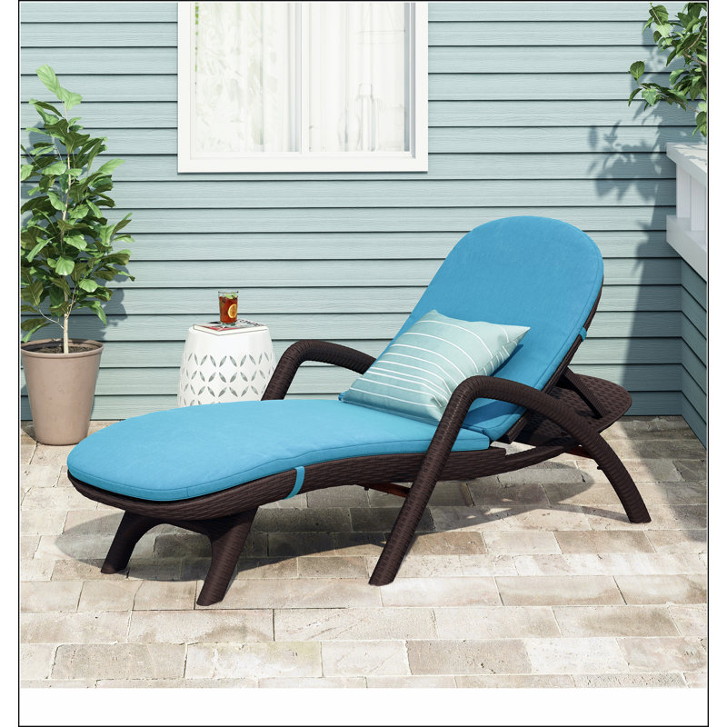 FAUTEUIL DE CHAISE MIKAEL AVEC COUSSIN, Bleu