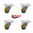 Low Profile Polyurethane Caster with Top Plate