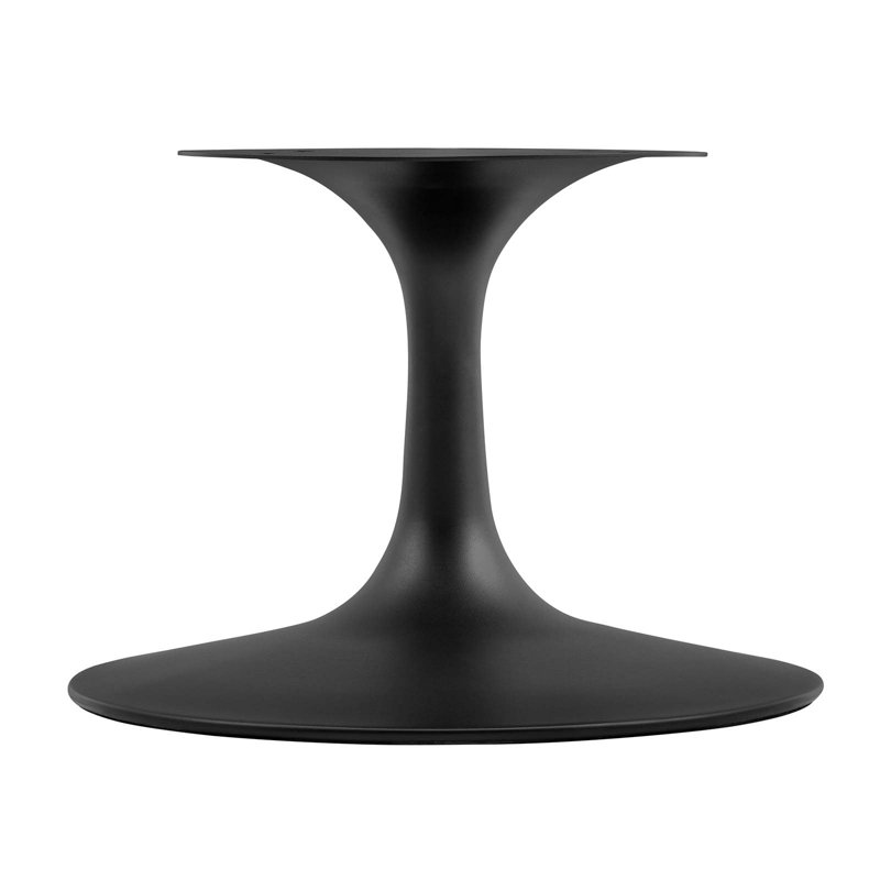 Table basse ronde Lippa, Noir, Blanc
