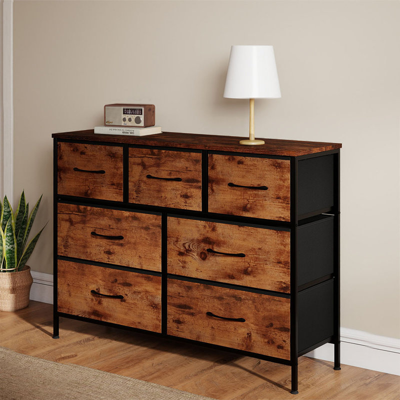 100 cm W Chest of 7 Drawers