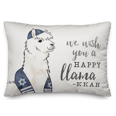 Housse de coussin lombaire llama-kkah happy 