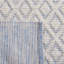 Tapis ivoire / bleu en laine tissé à la main Agramonte-403275397