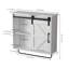 Wall Bathroom Medicine Cabinet With LED light, Sliding Barn Door, Towel Bar - Adjustable Shelf, Farmhouse Wall Mount Storage For Bathroom, Kitchen, Entryway