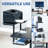 Vivo Black 16" Clamp-On Flexible Shelving Unit Organizer For Desk Accessories