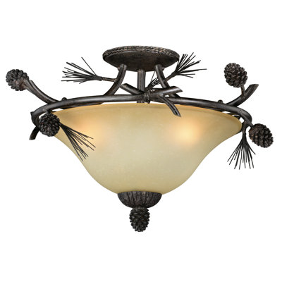 Plafonnier semi-encastré 3 lumières Stricklin