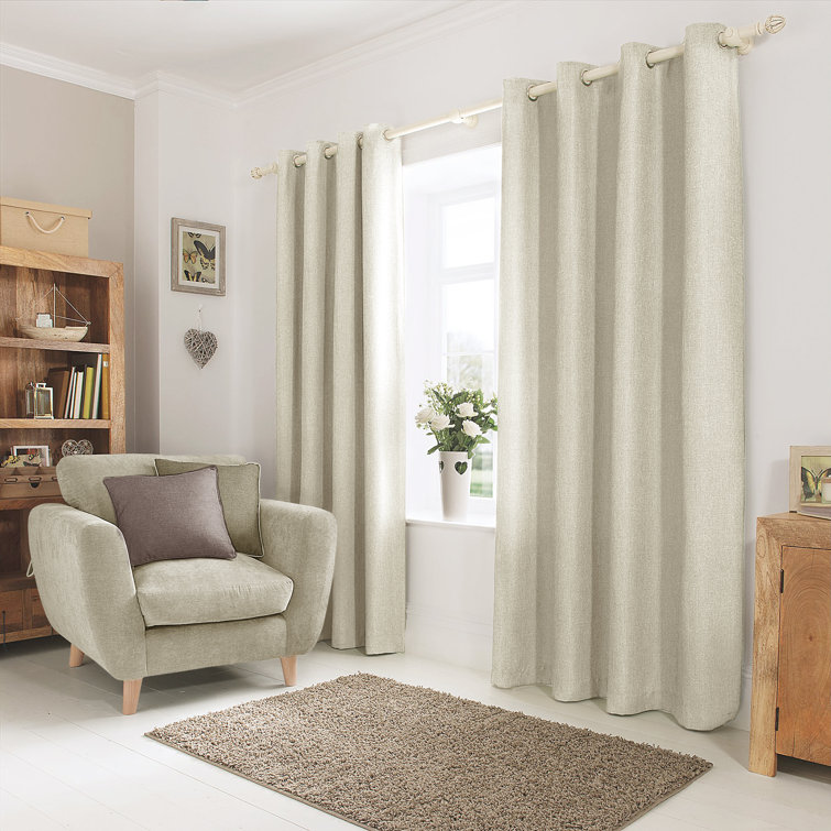 100% Blackout Curtains Textured Max Blackout Drapes Thermal Insulation Reduce Noise For Living