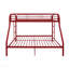 Lit superposé, finition rouge Tritan simple / double-813204521