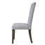 Ensemble de 2 chaises de salle à manger Parsons en lin gris froid avec capitonnage à boutons et pieds en bois