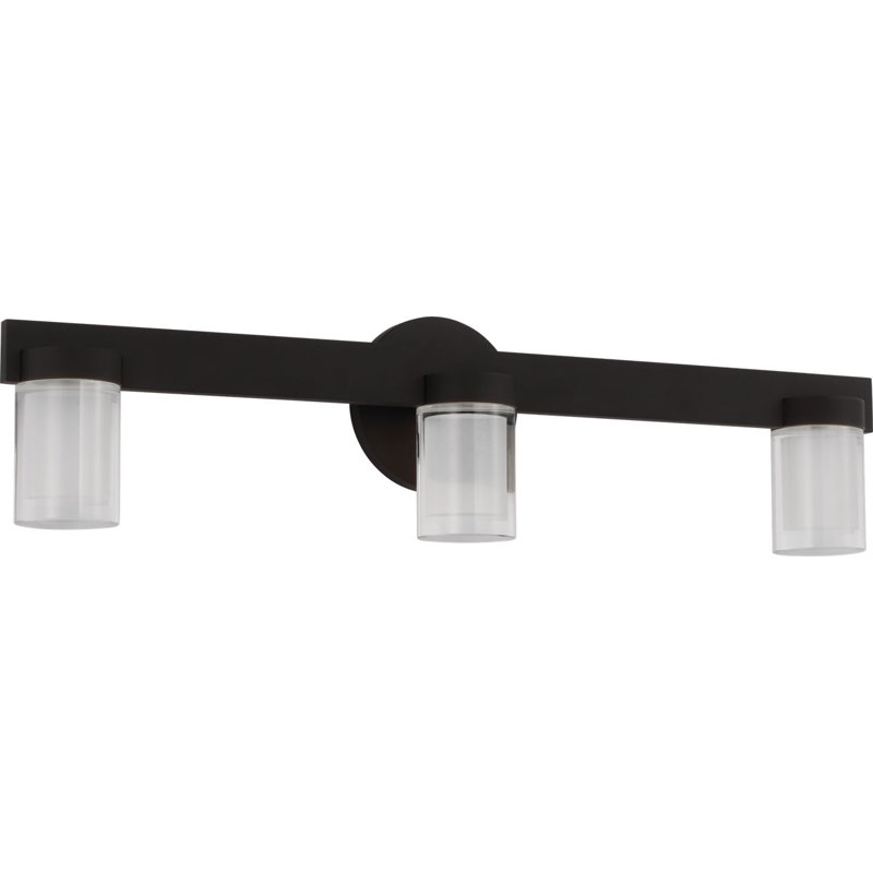 Esfera 3 - Light LED Bath Sconce, Nightshade Black