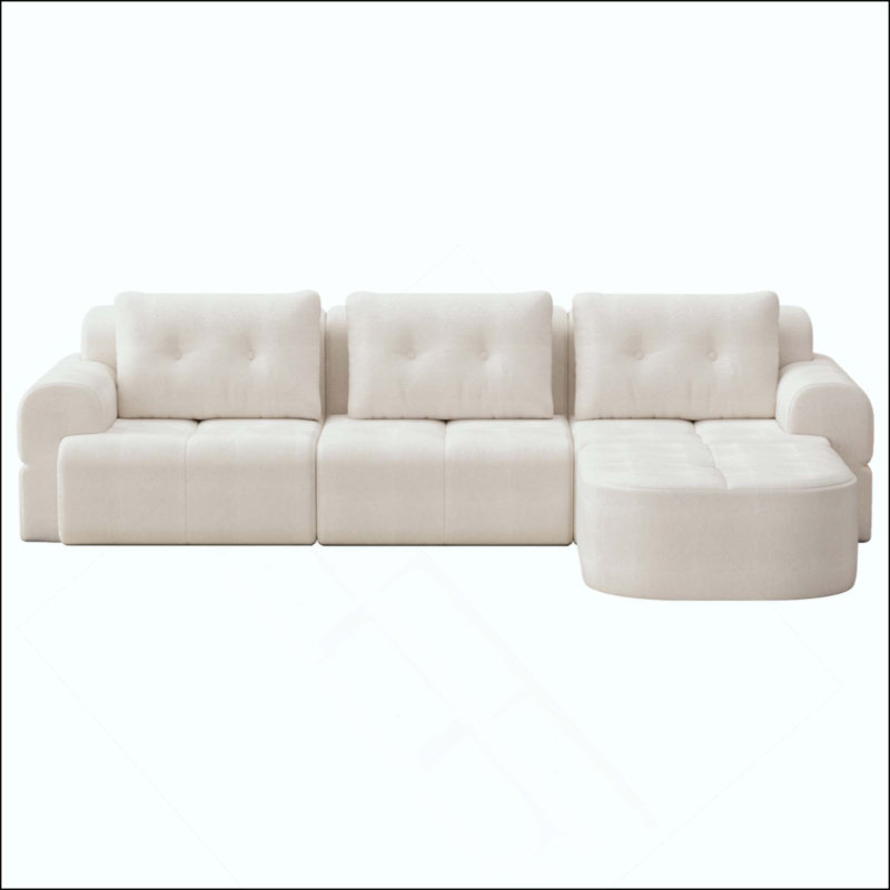 Canapé modulaire Boneless, Blanc