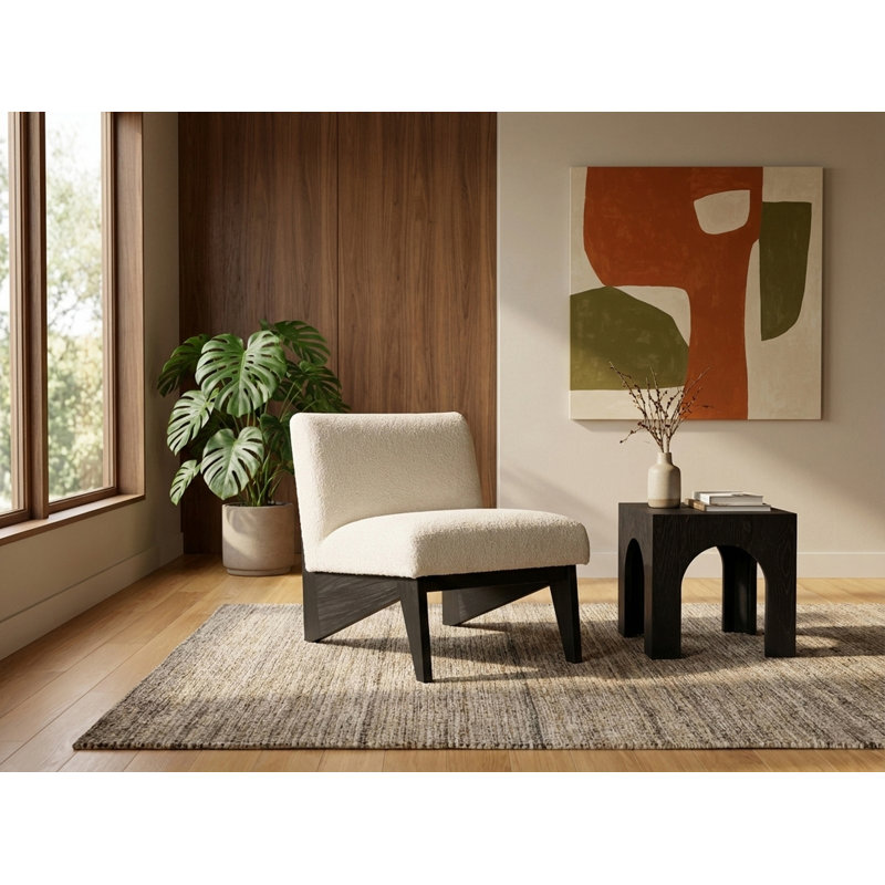 Hing Upholstered Side Chair, Black