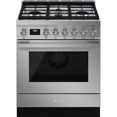 SMEG Portofino 30" 3.6 cu ft. Freestanding Gas Range