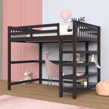 Eelika Loft Bed with Built-in-Desk by Harriet Bee